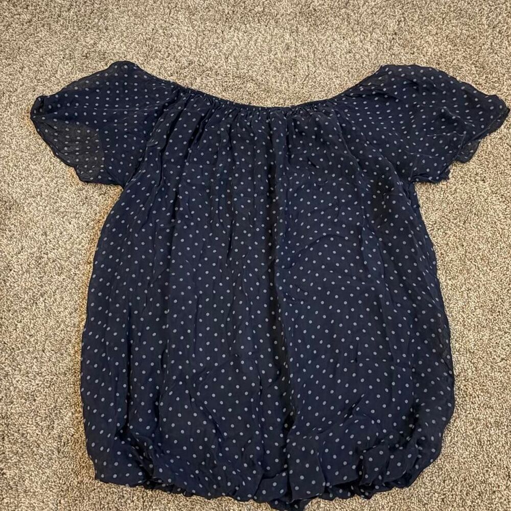 Luisa-ricci Women's Navy and Blue Blouse